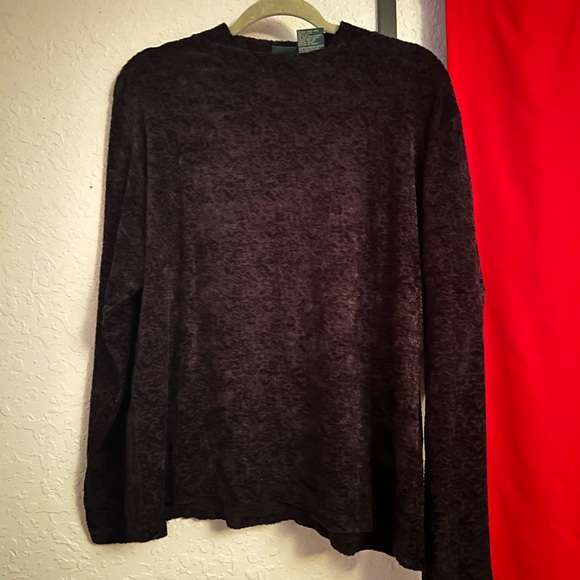 Hunt Club Deep Textured Velvet Blouse - Picture 1 of 3